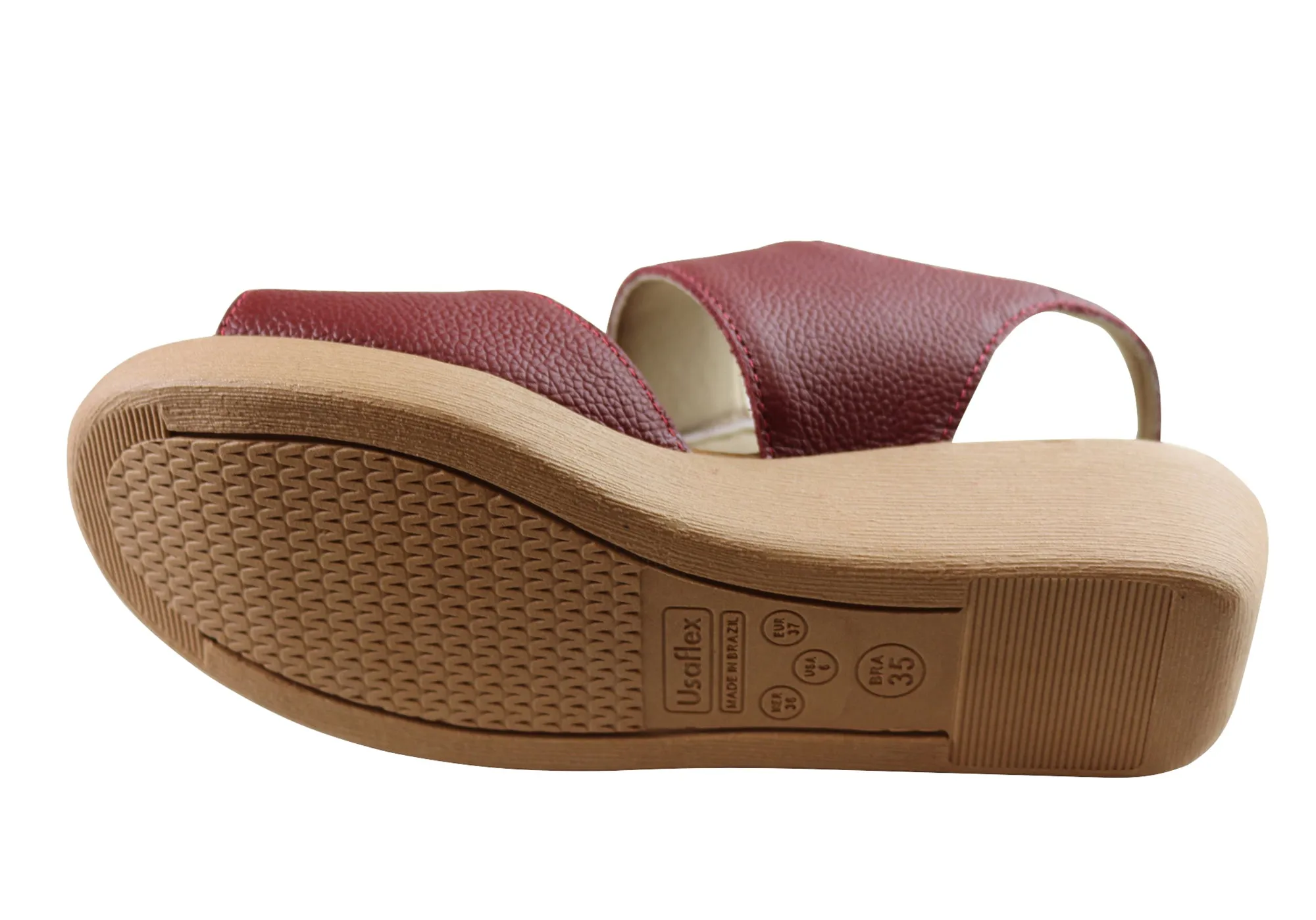 Usaflex Beckley Damen Bequeme Ledersandalen Hergestellt In Brasilien Usaflex Schuhe