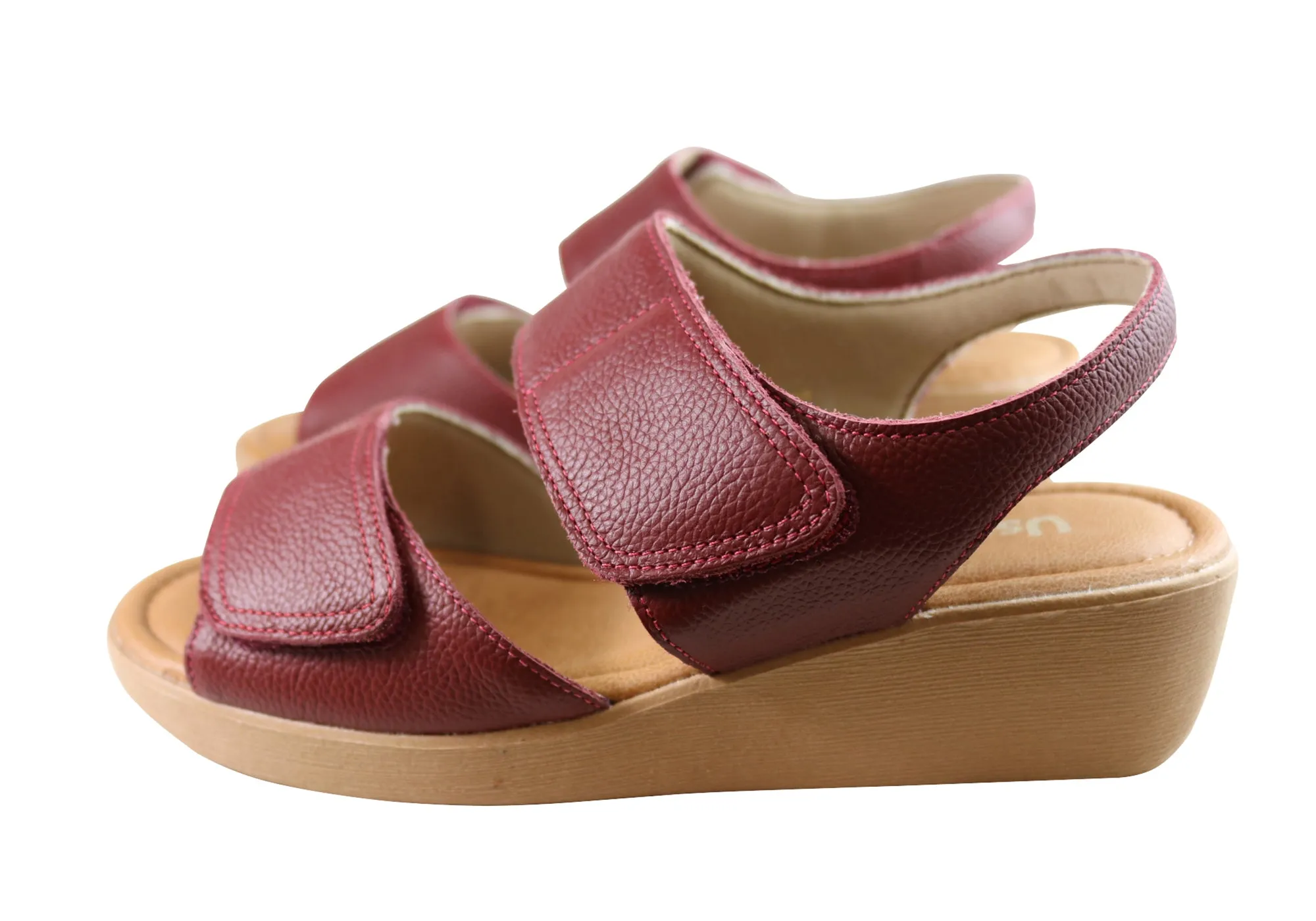 Usaflex Beckley Damen Bequeme Ledersandalen Hergestellt In Brasilien Usaflex Schuhe