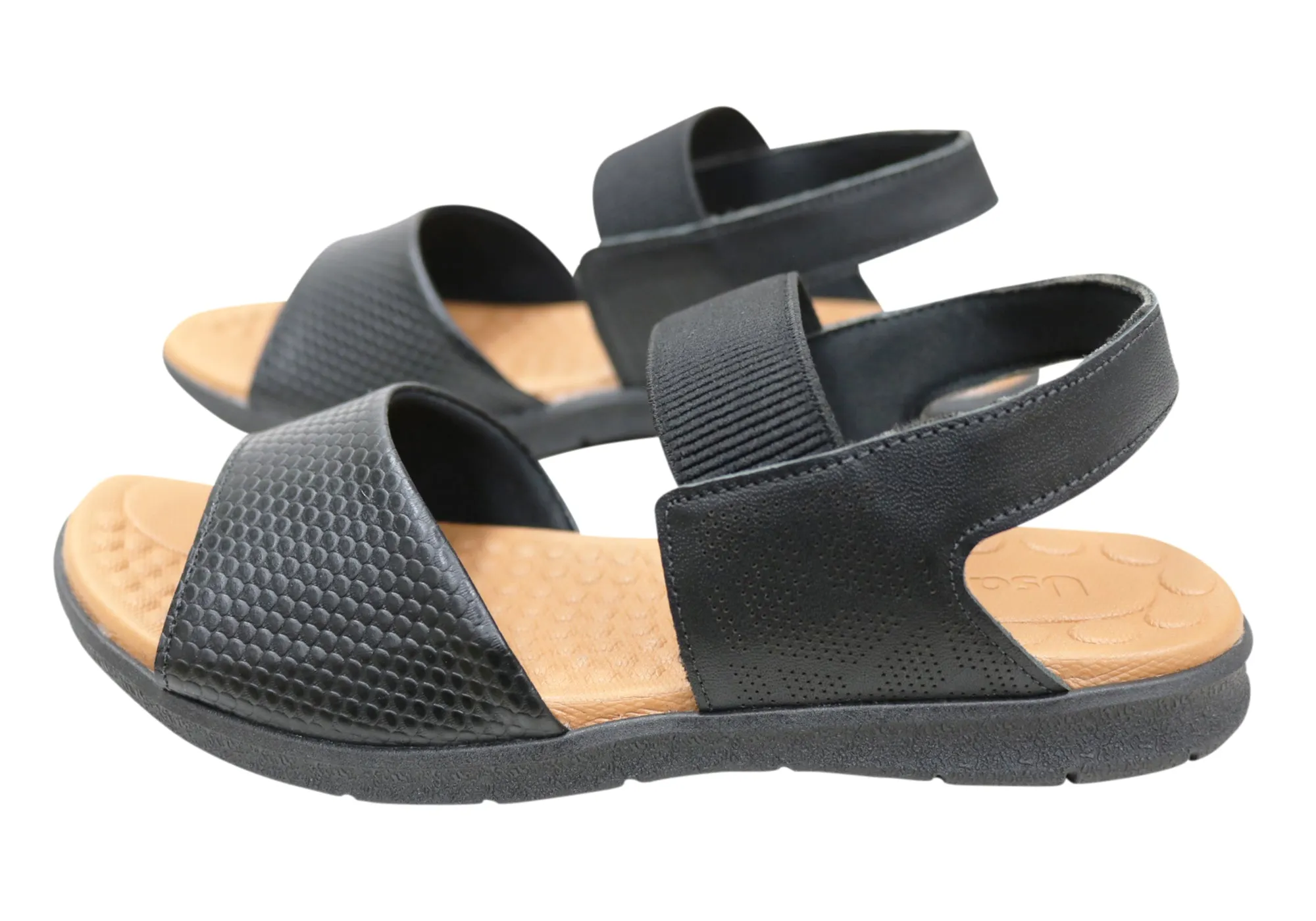 Usaflex Calandra Damen Bequeme Ledersandalen Hergestellt In Brasilien Usaflex Schuhe