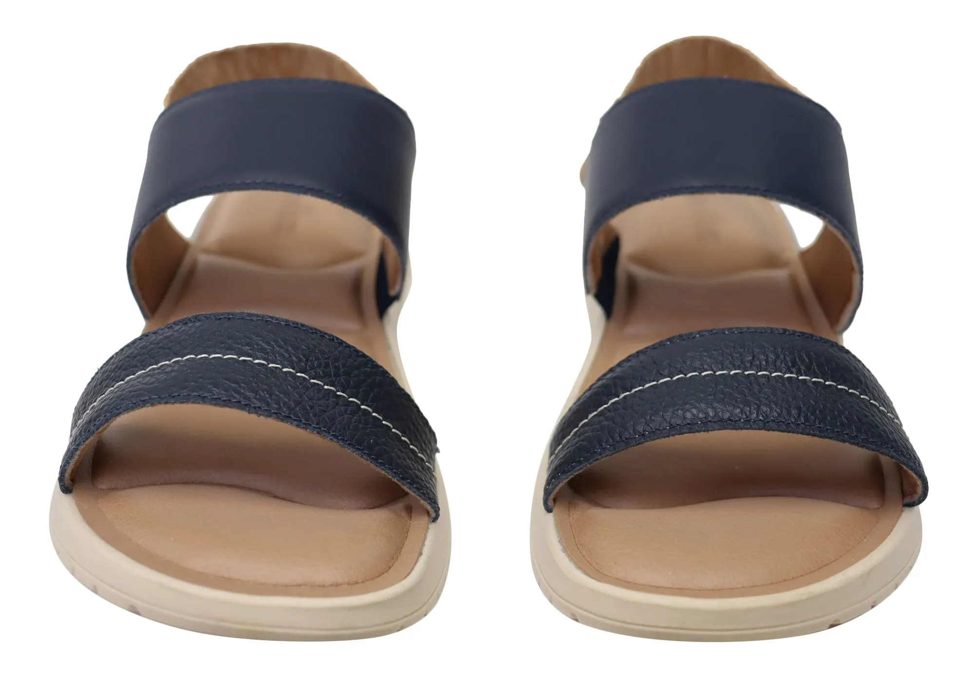 Usaflex Villa Damen Bequeme Ledersandalen Hergestellt In Brasilien Usaflex Schuhe