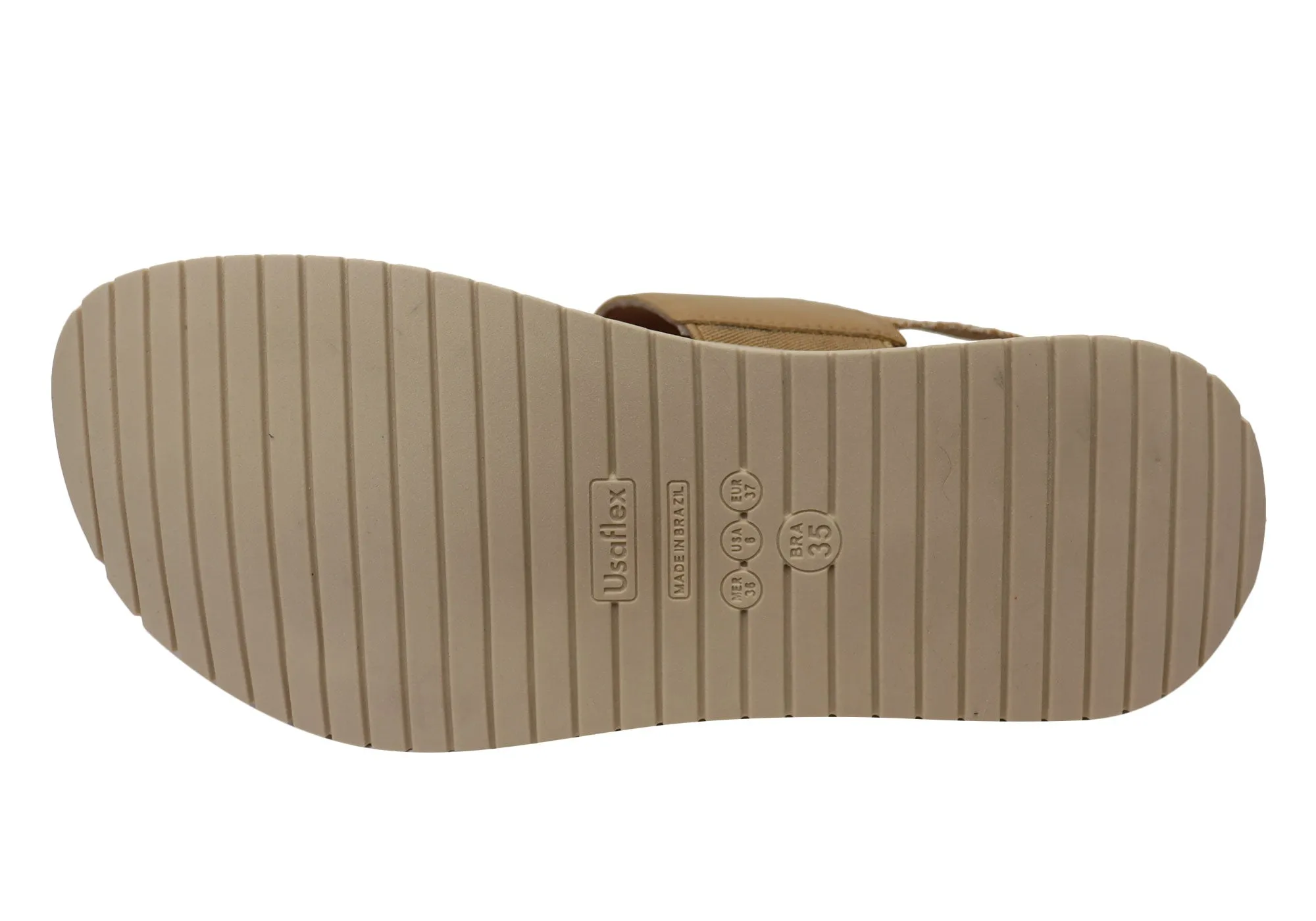 Usaflex Villa Damen Bequeme Ledersandalen Hergestellt In Brasilien Usaflex Schuhe