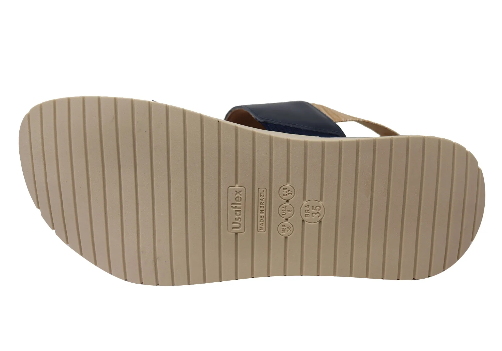 Usaflex Villa Damen Bequeme Ledersandalen Hergestellt In Brasilien Usaflex Schuhe