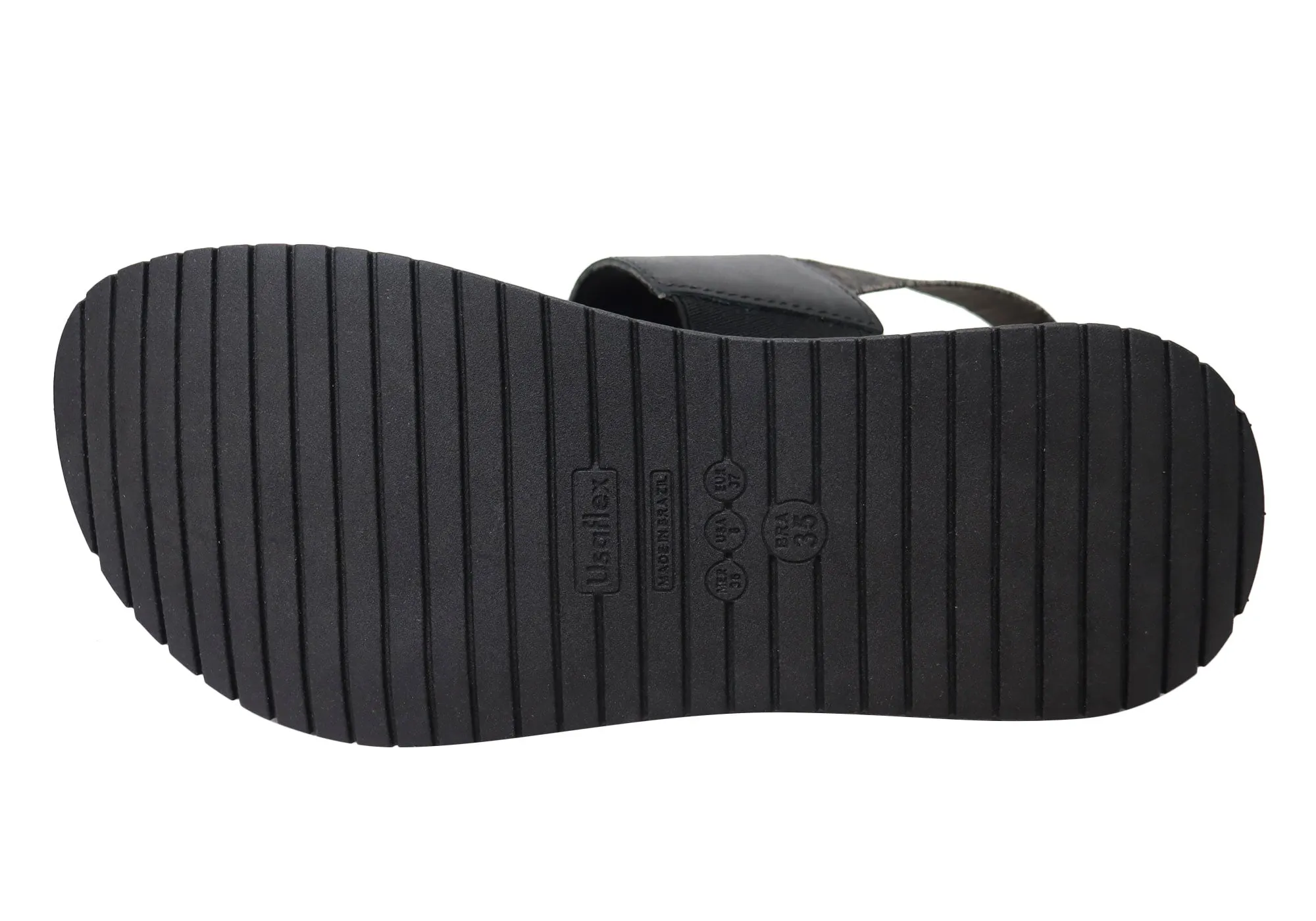 Usaflex Villa Damen Bequeme Ledersandalen Hergestellt In Brasilien Usaflex Schuhe