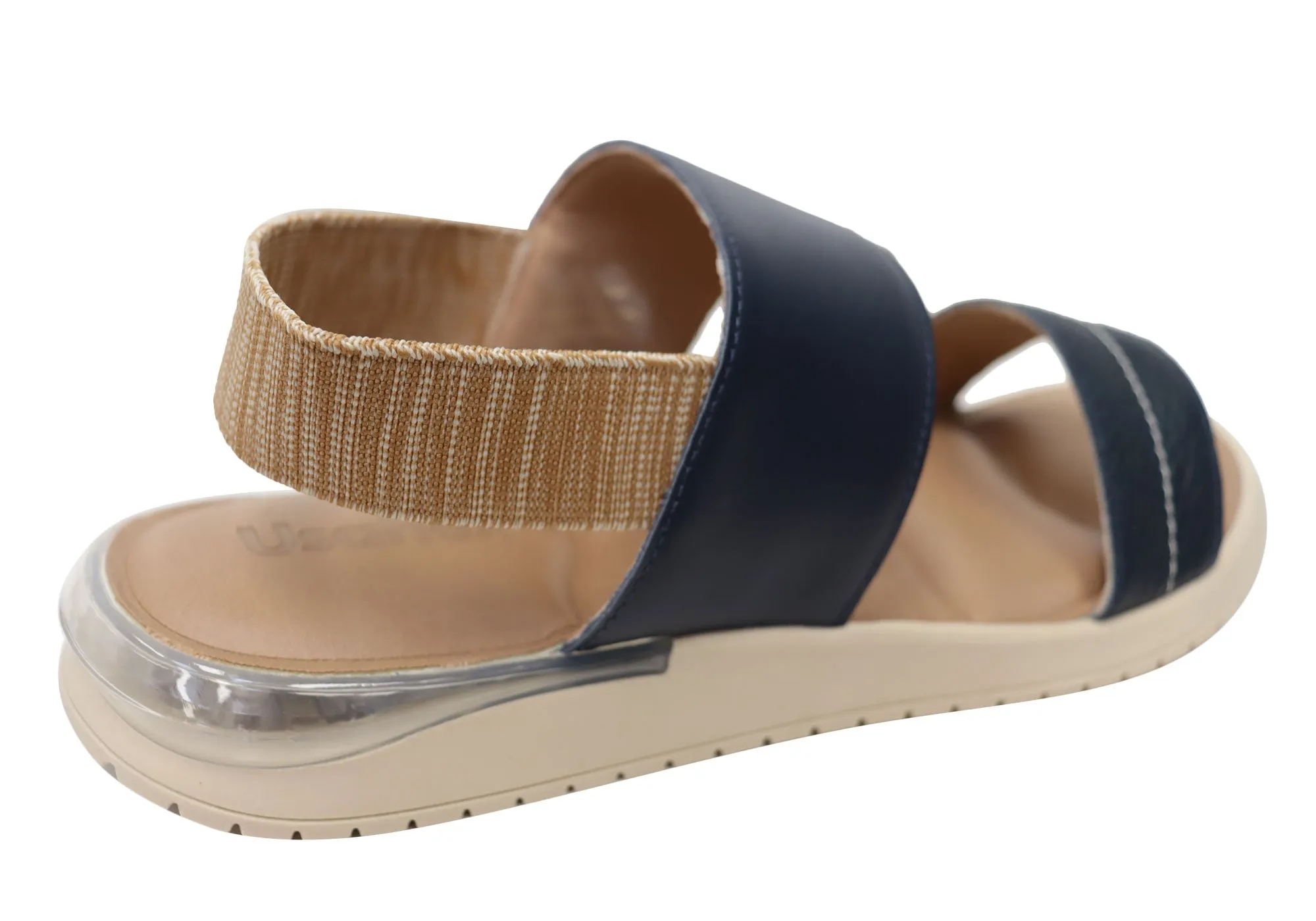 Usaflex Villa Damen Bequeme Ledersandalen Hergestellt In Brasilien Usaflex Schuhe