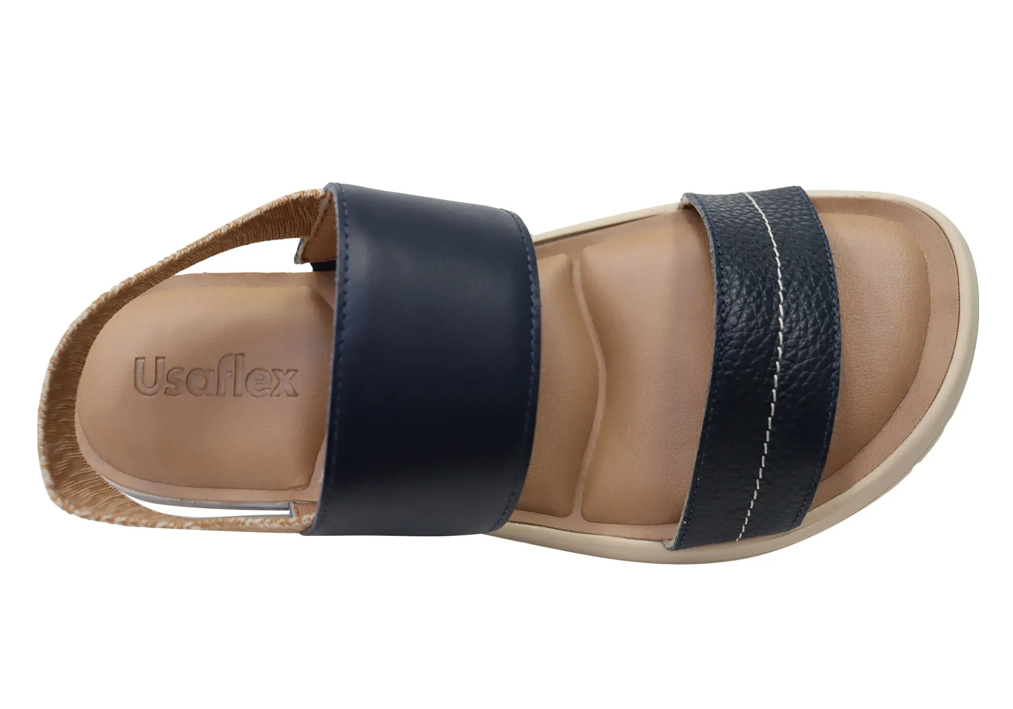 Usaflex Villa Damen Bequeme Ledersandalen Hergestellt In Brasilien Usaflex Schuhe