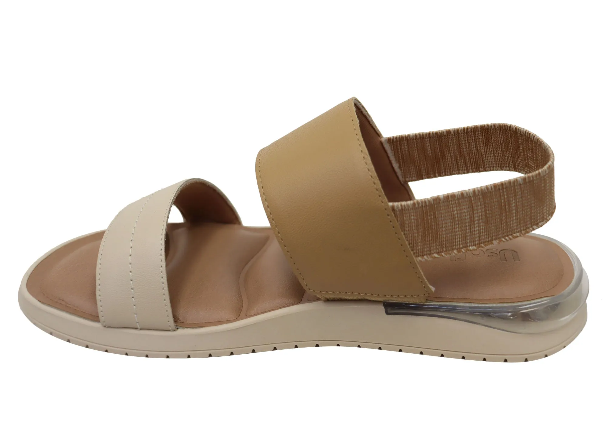 Usaflex Villa Damen Bequeme Ledersandalen Hergestellt In Brasilien Usaflex Schuhe