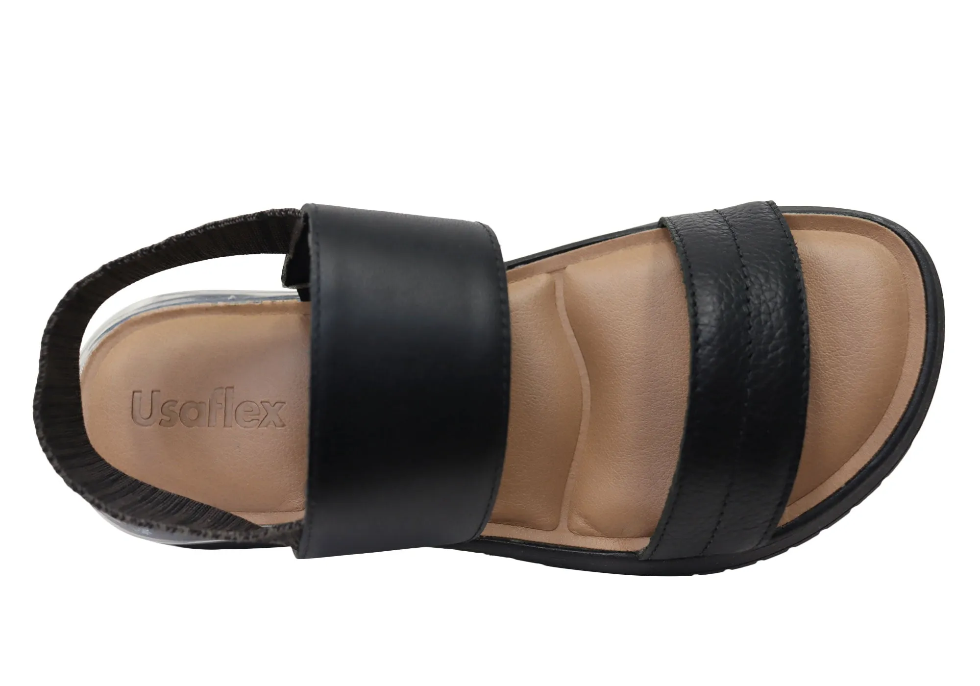 Usaflex Villa Damen Bequeme Ledersandalen Hergestellt In Brasilien Usaflex Schuhe