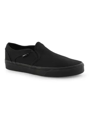 Vans Damen Asher Schwarz/Schwarz Slip-On Sneaker
