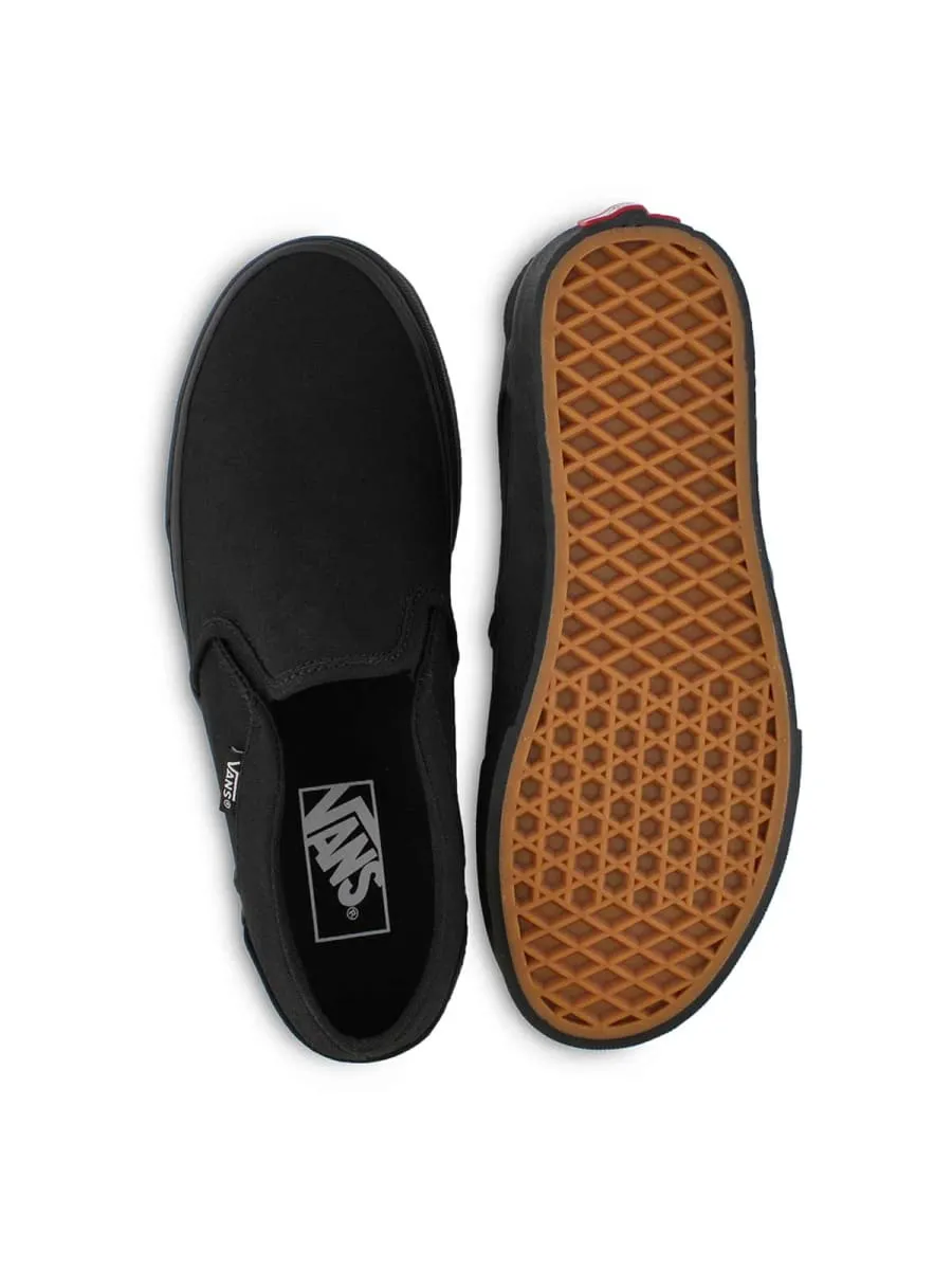 Vans Damen Asher Schwarz/Schwarz Slip-On Sneaker