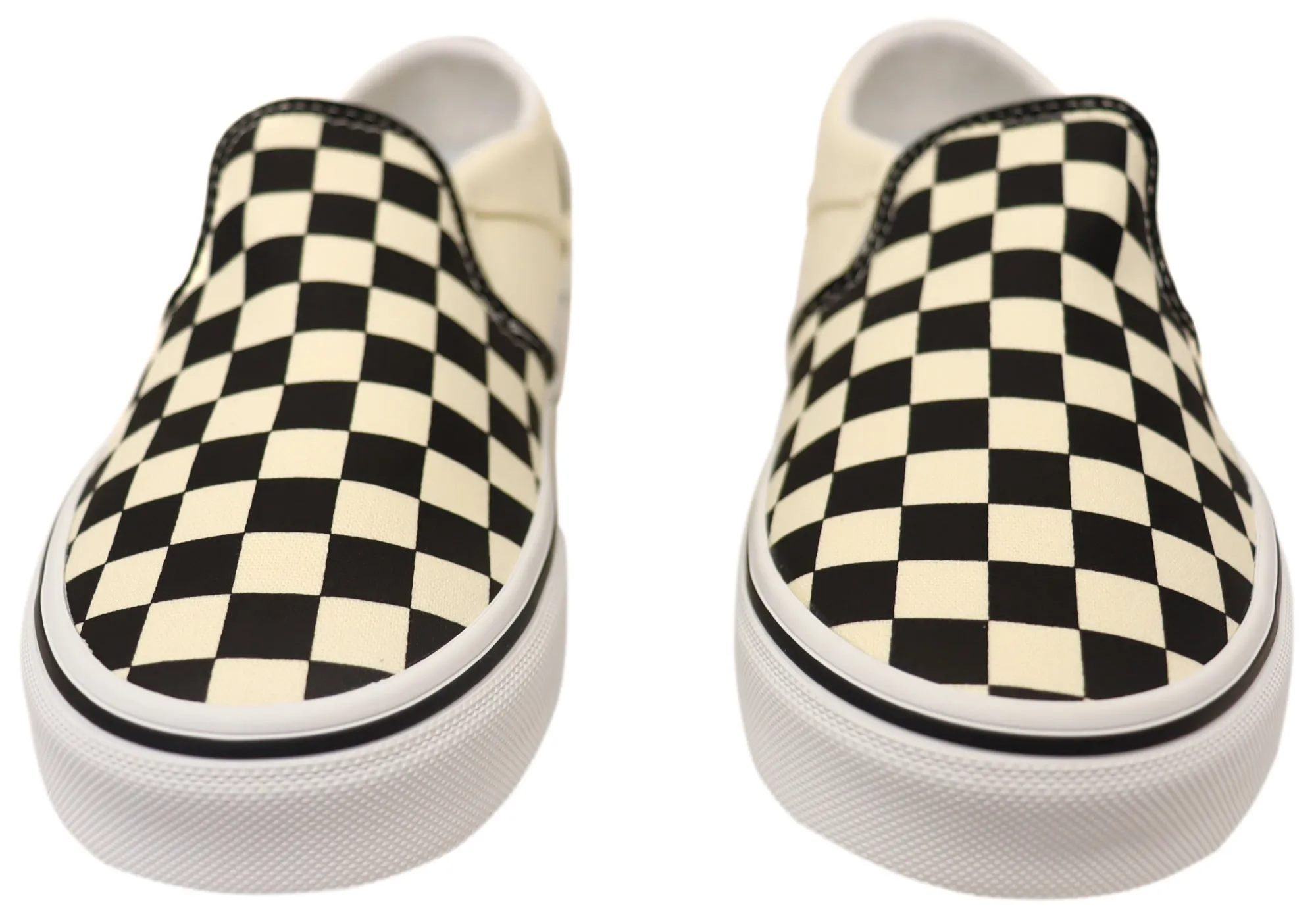 Vans Damen Bequeme Asher Schachbrettmuster Slip-On Schuhe Vans Schuhe