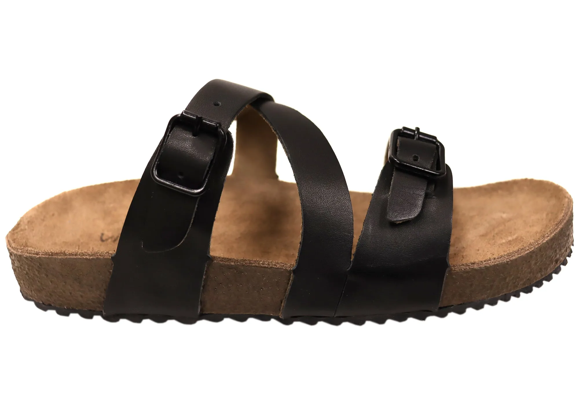 Via Paula Carly Damen Leder Bequem Schlappen Sandalen Hergestellt in Brasilien Via Paula Schuhe