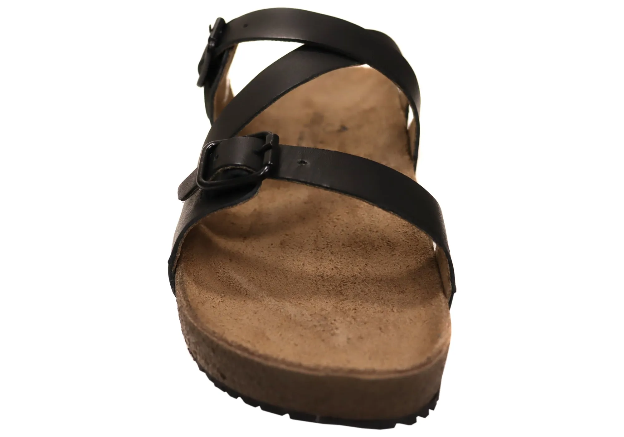 Via Paula Carly Damen Leder Bequem Schlappen Sandalen Hergestellt in Brasilien Via Paula Schuhe