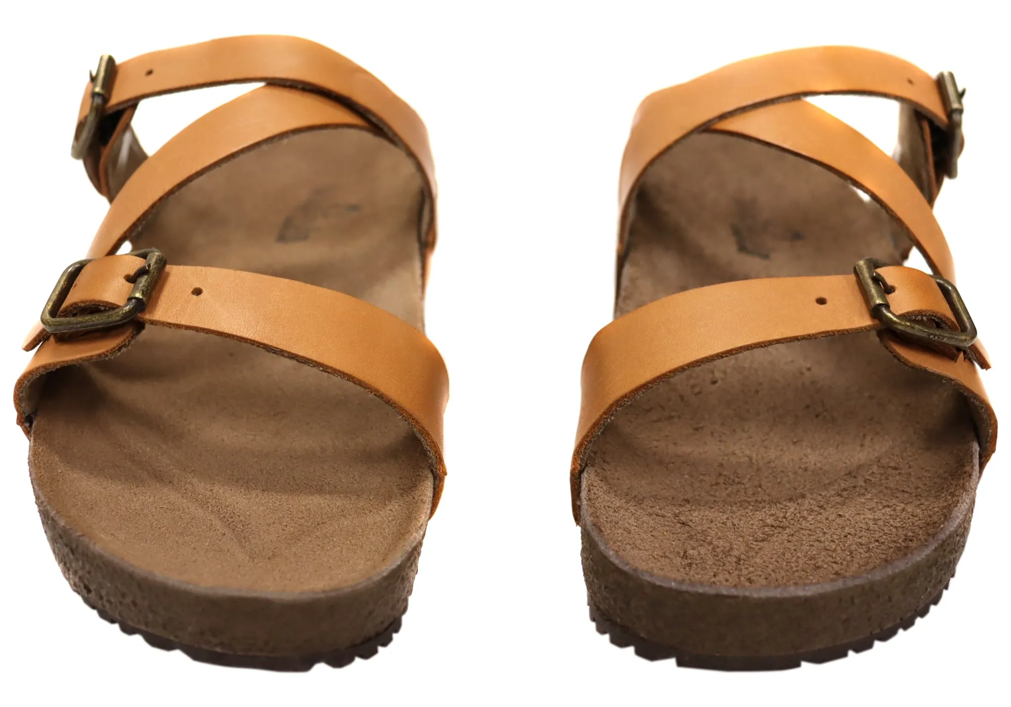 Via Paula Carly Damen Leder Bequem Schlappen Sandalen Hergestellt in Brasilien Via Paula Schuhe
