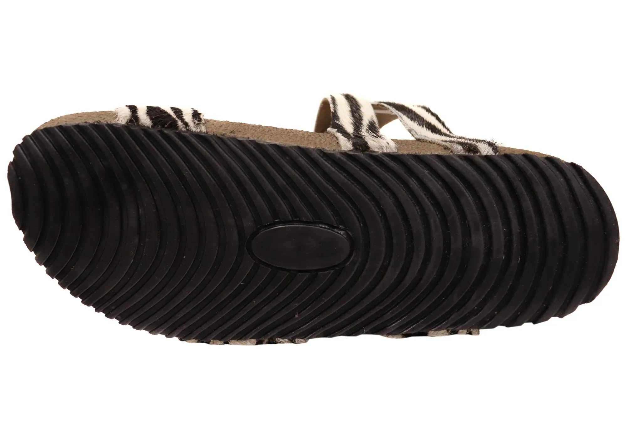 Via Paula Carly Damen Leder Bequem Schlappen Sandalen Hergestellt in Brasilien Via Paula Schuhe