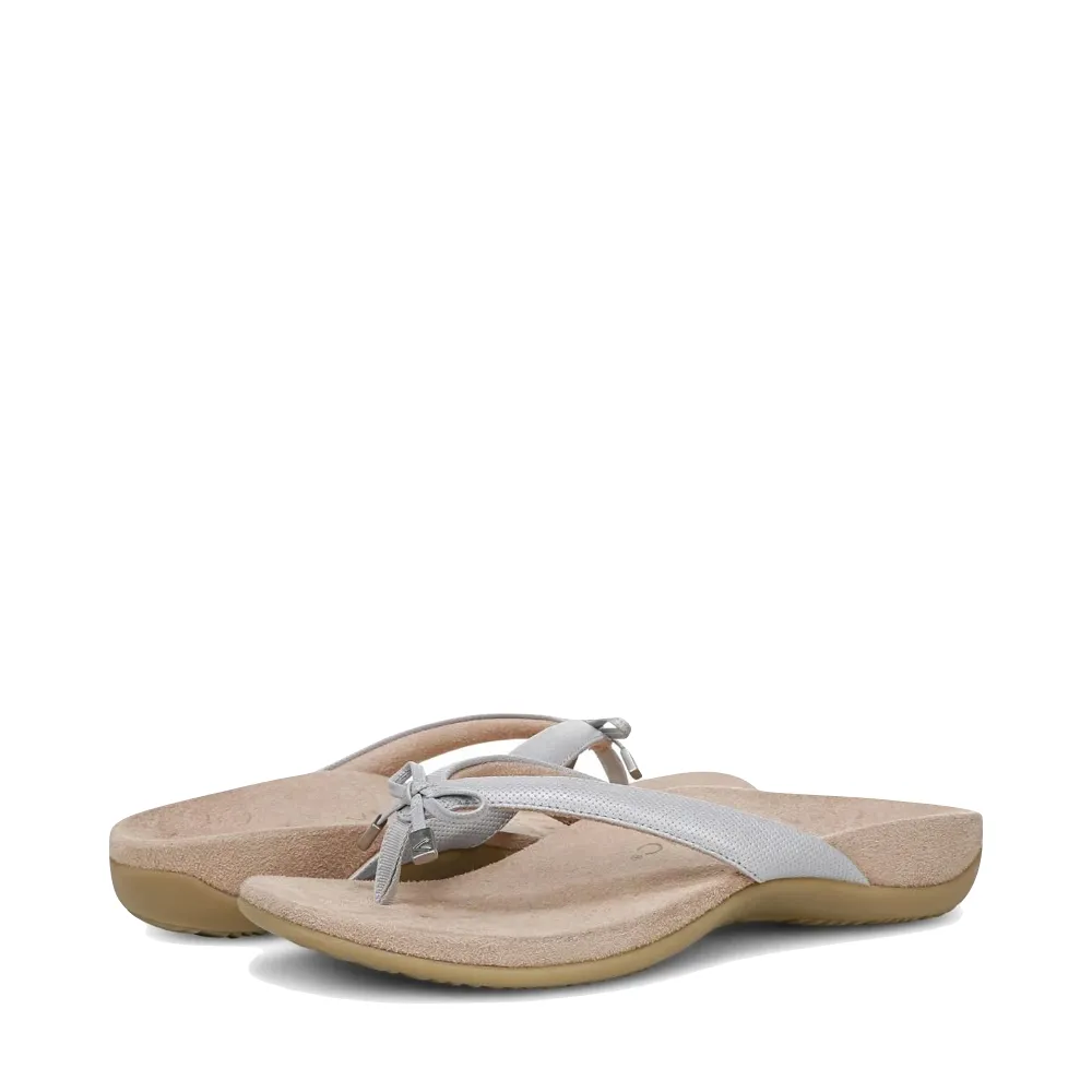 Vionic Damen Bella II Zehensteg Flip-Flop Sandale in Vapor Grau