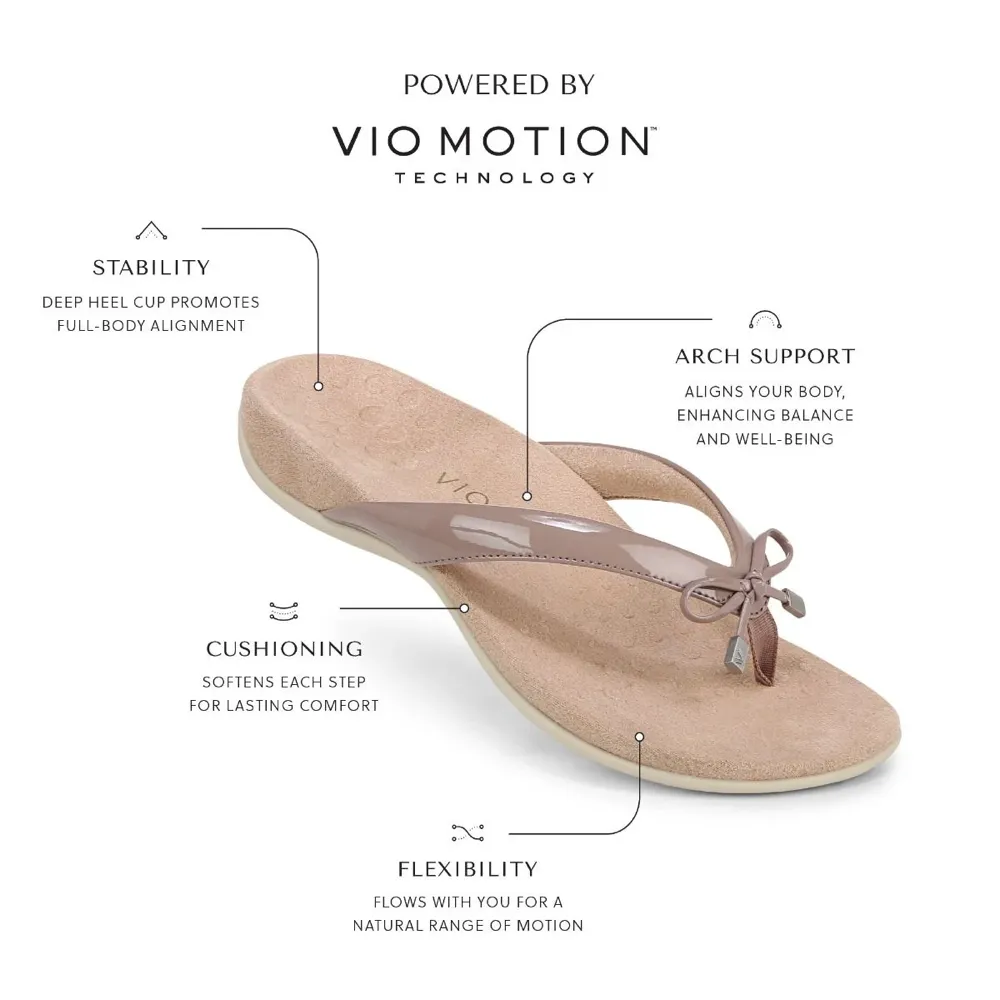 Vionic Damen Bella II Zehensteg Flip-Flop Sandale in Vapor Grau