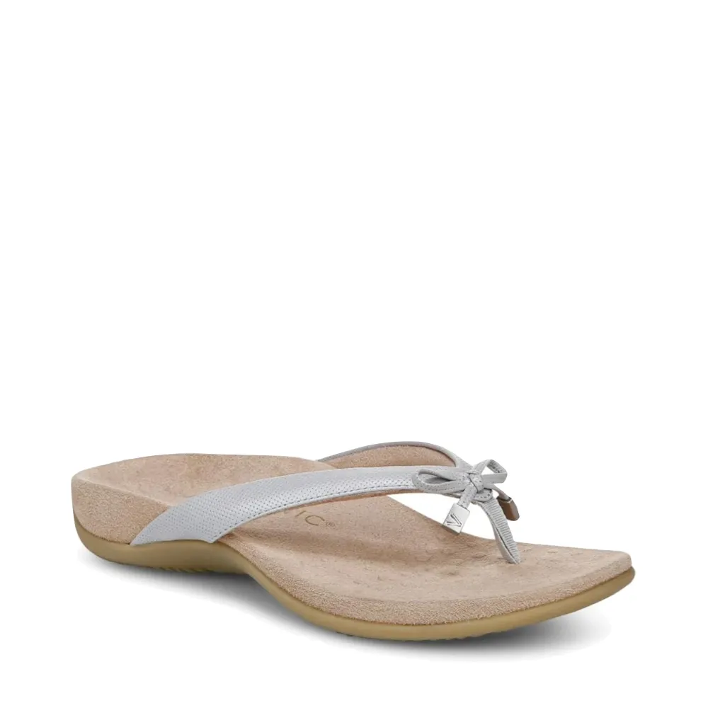 Vionic Damen Bella II Zehensteg Flip-Flop Sandale in Vapor Grau
