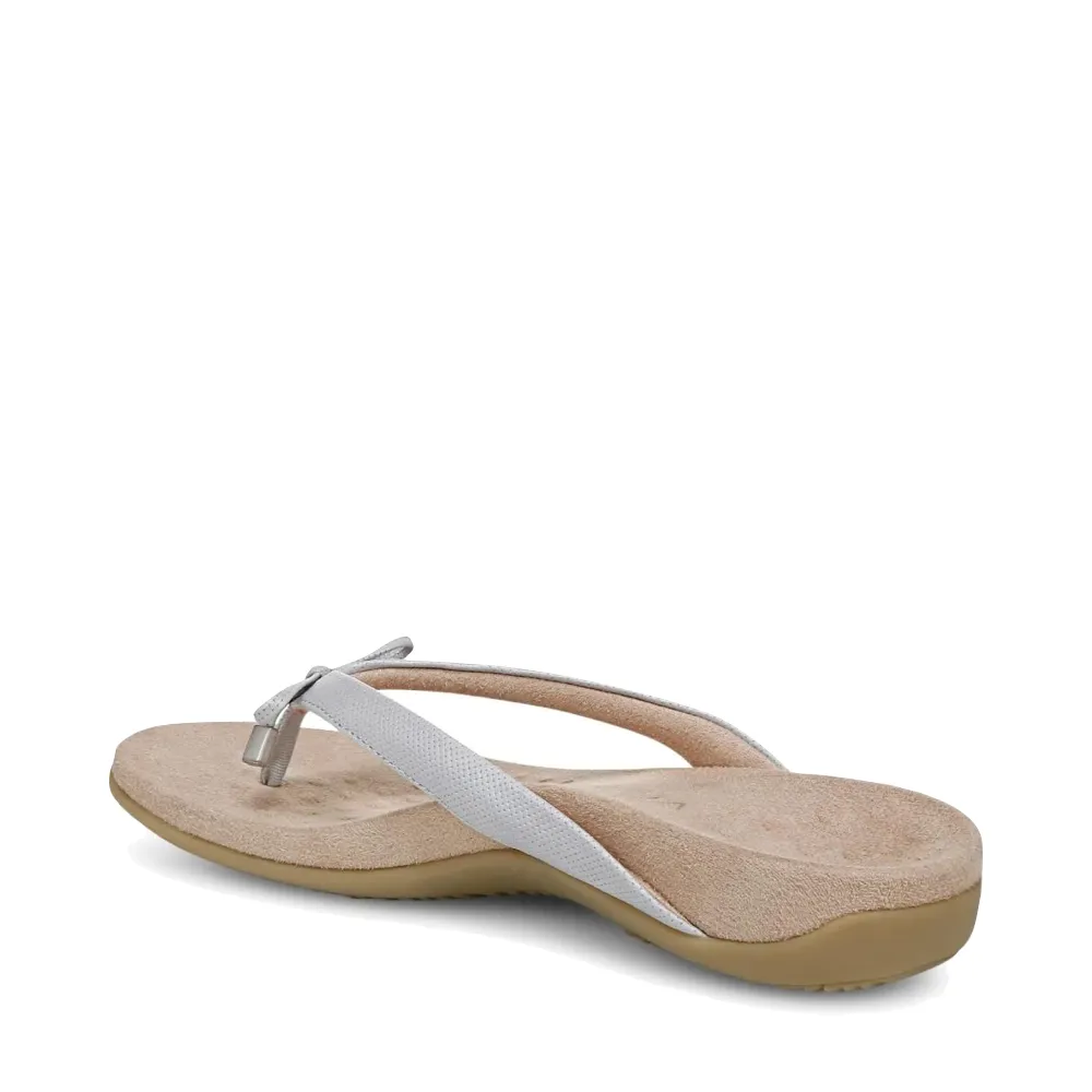 Vionic Damen Bella II Zehensteg Flip-Flop Sandale in Vapor Grau
