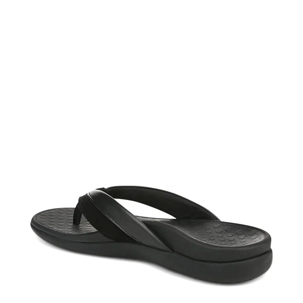 Vionic Damen Shore Zehensteg Flip-Flop Sandale in Schwarz