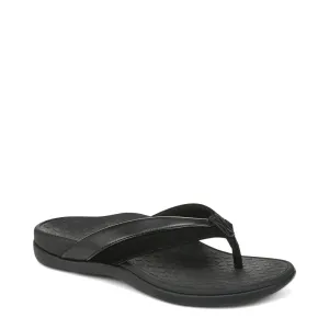 Vionic Damen Shore Zehensteg Flip-Flop Sandale in Schwarz
