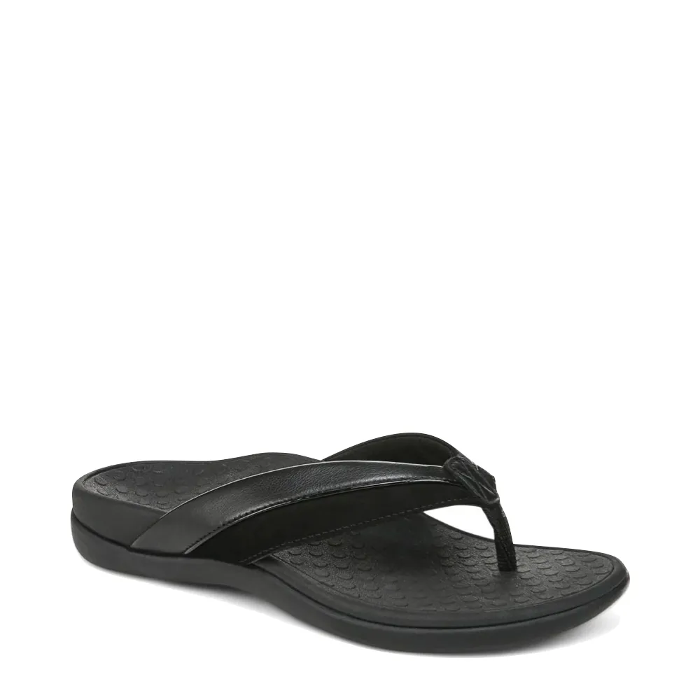Vionic Damen Shore Zehensteg Flip-Flop Sandale in Schwarz