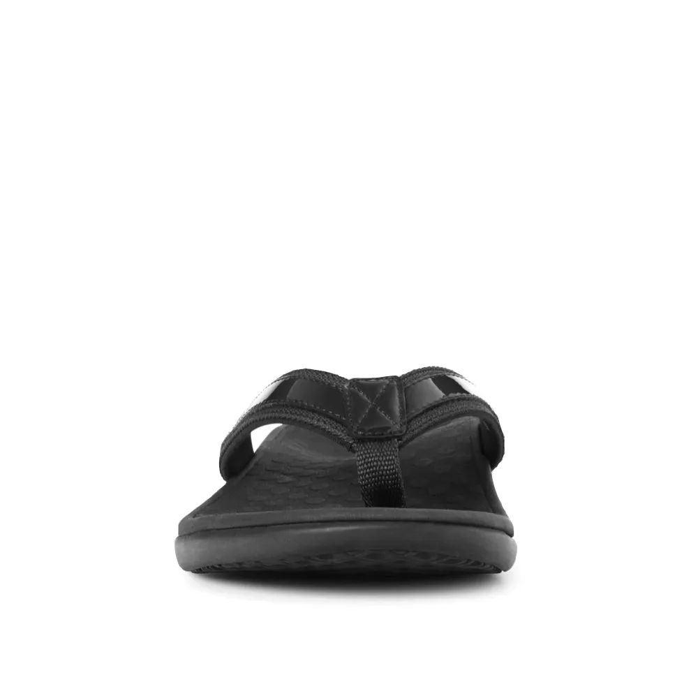 Vionic Damen Tide II Flip-Flop Sandale in Schwarz