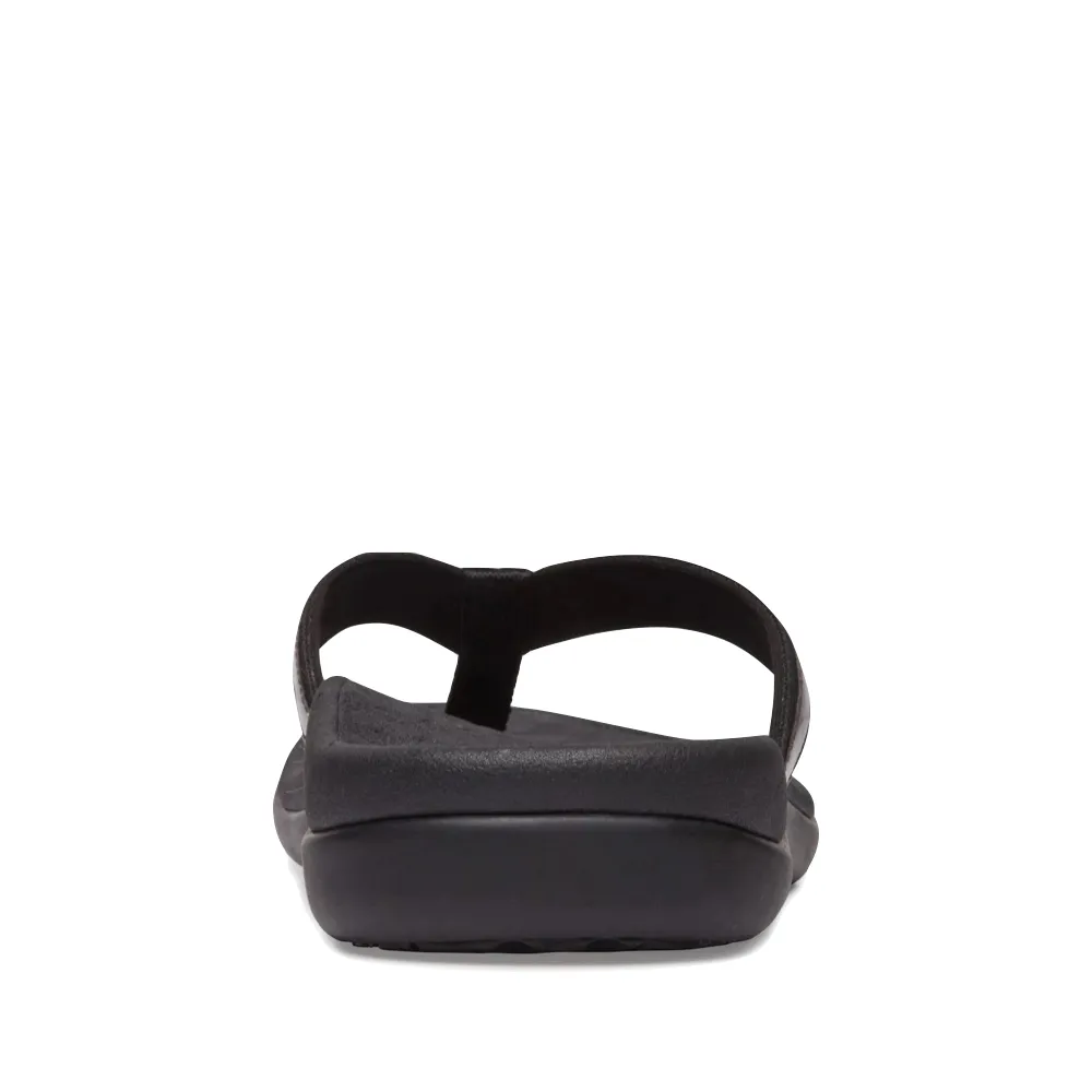 Vionic Damen Tide II Flip-Flop Sandale in Schwarz