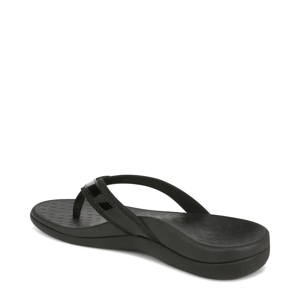Vionic Damen Tide II Flip-Flop Sandale in Schwarz