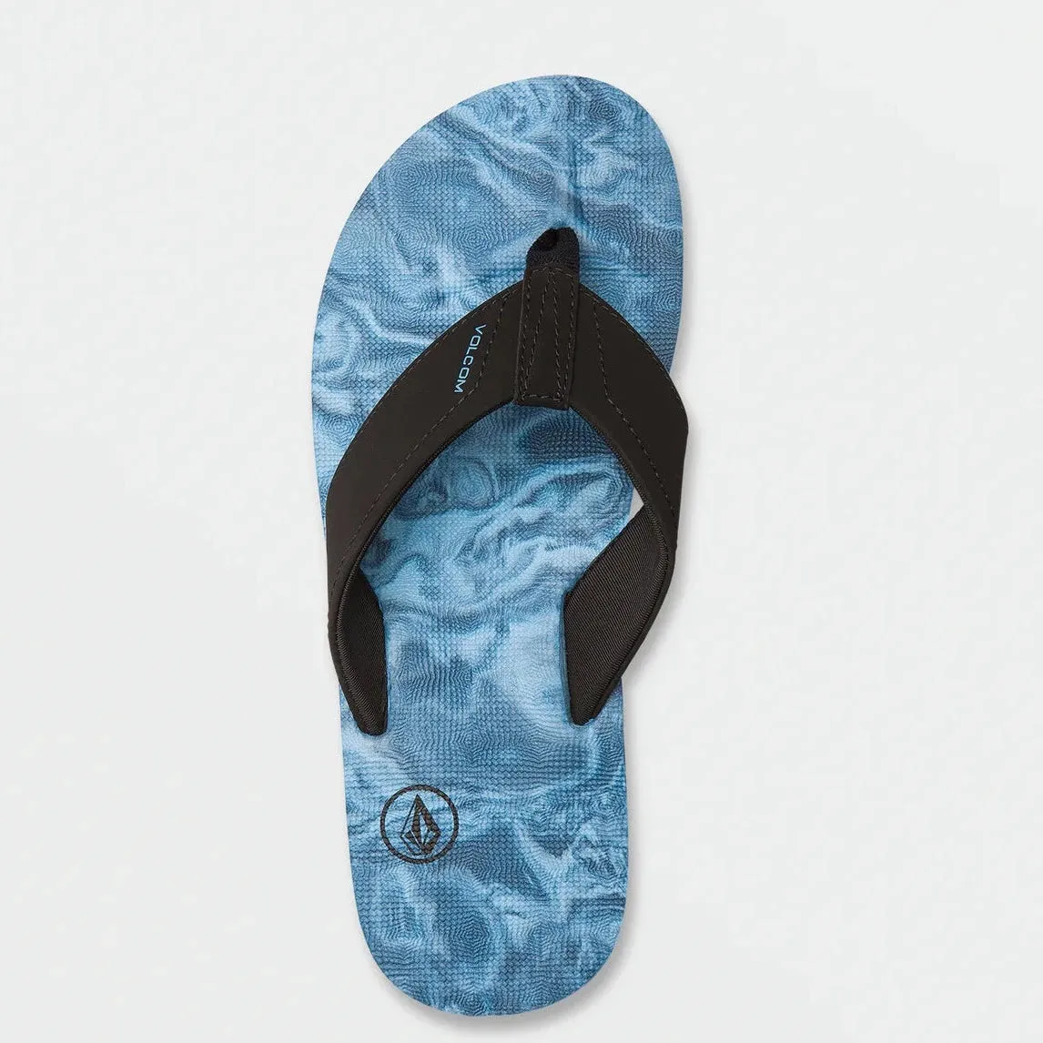 Volcom Herren Victor Sandale - Gealterter Indigo Wirbel