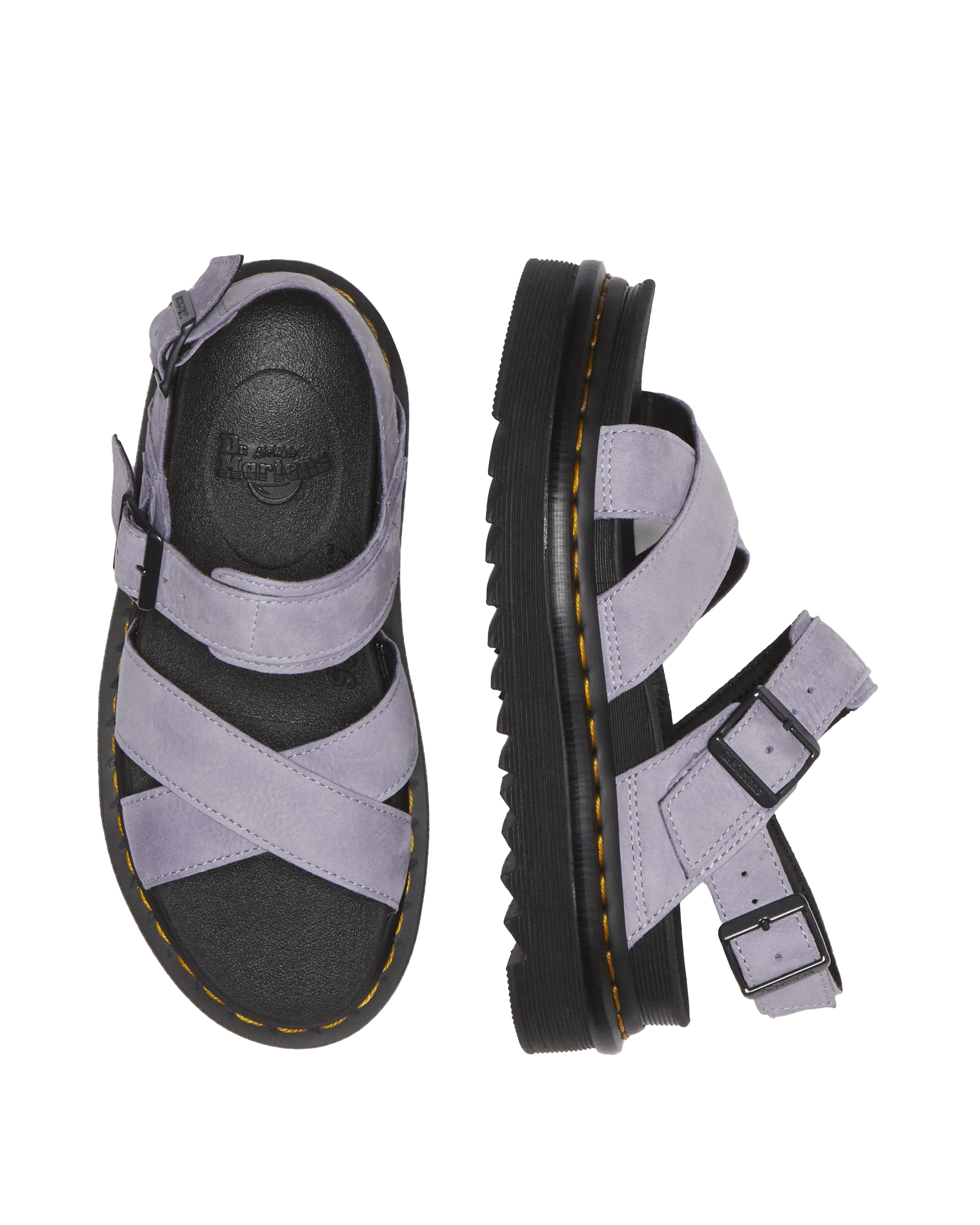 Voss II Buttersoft Lederriemchen Sandalen in Frostigem Lavendel