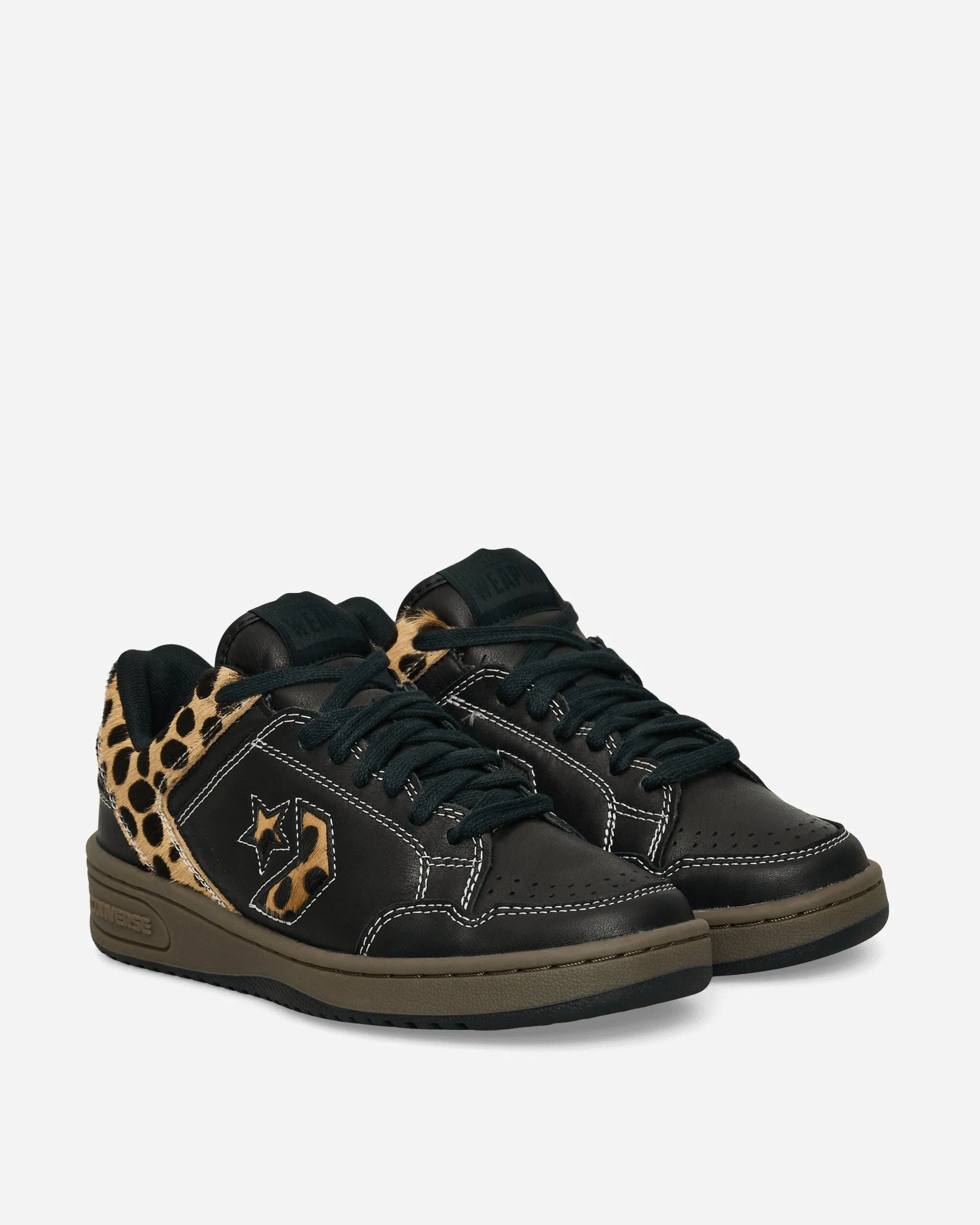 Weapon Pony Hair Sneakers Schwarz