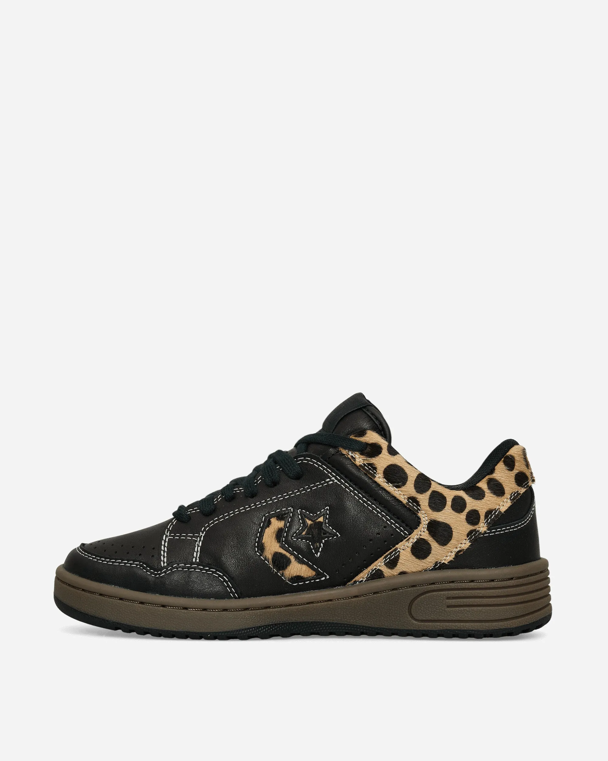 Weapon Pony Hair Sneakers Schwarz