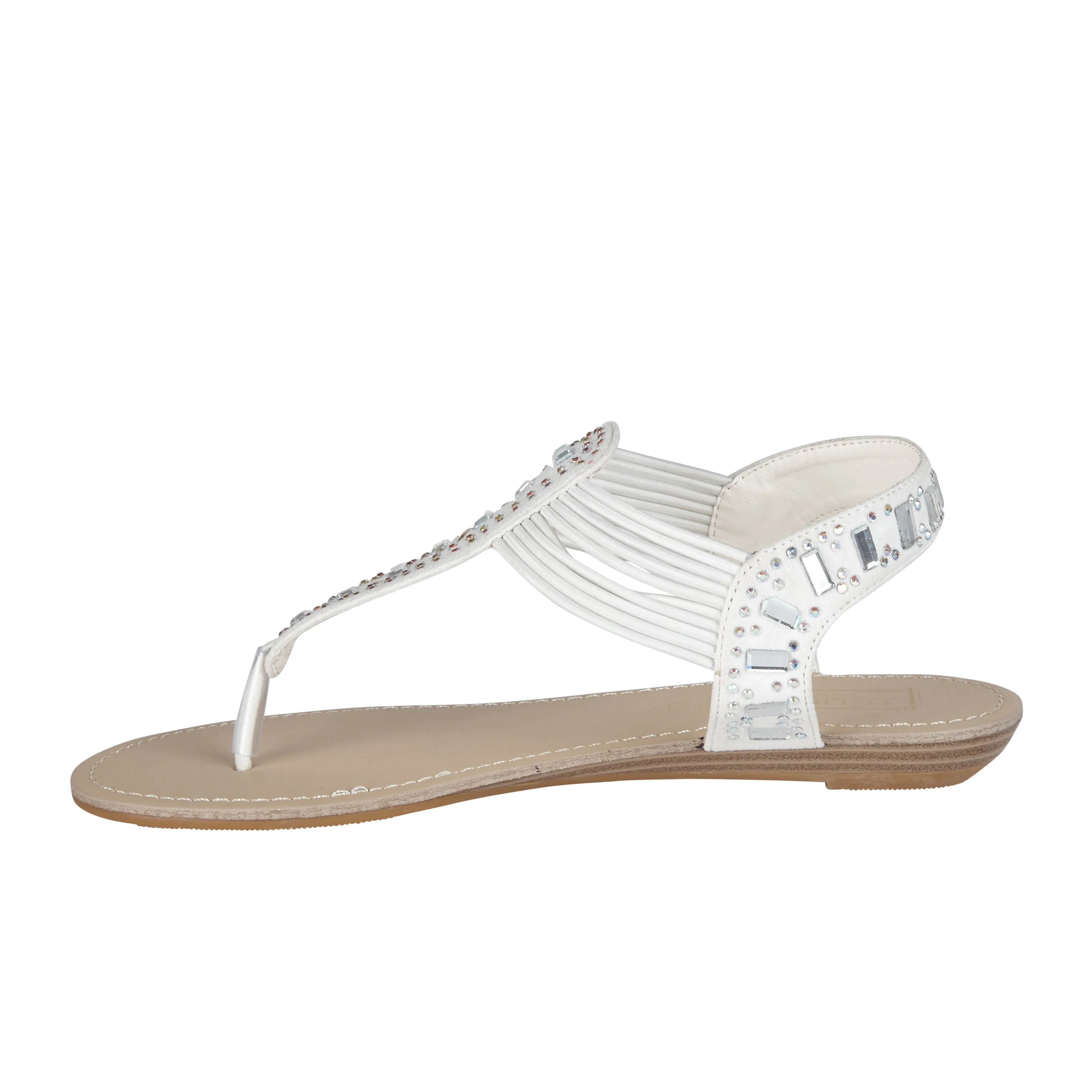 Weiße Sandalen