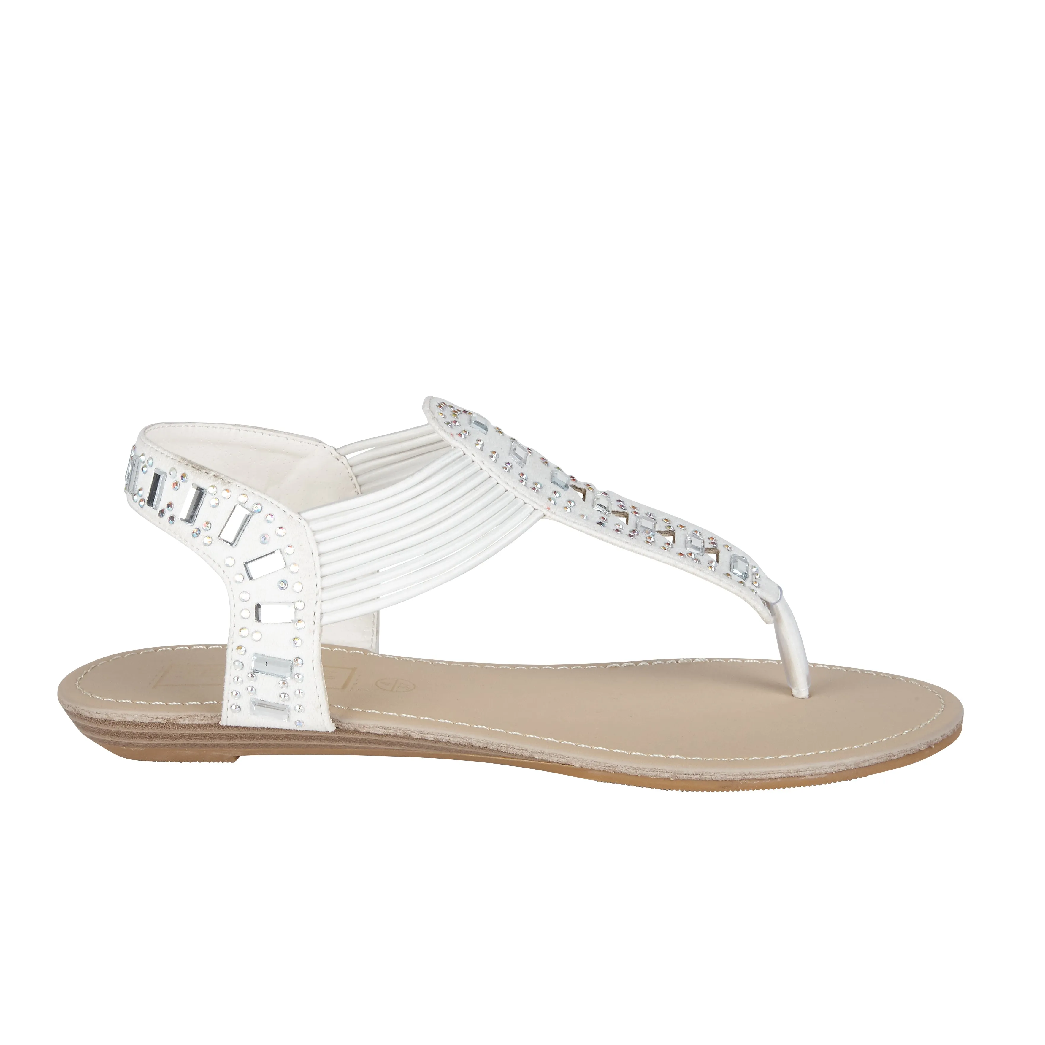 Weiße Sandalen