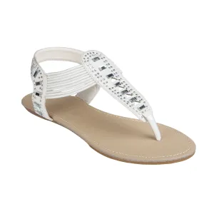 Weiße Sandalen