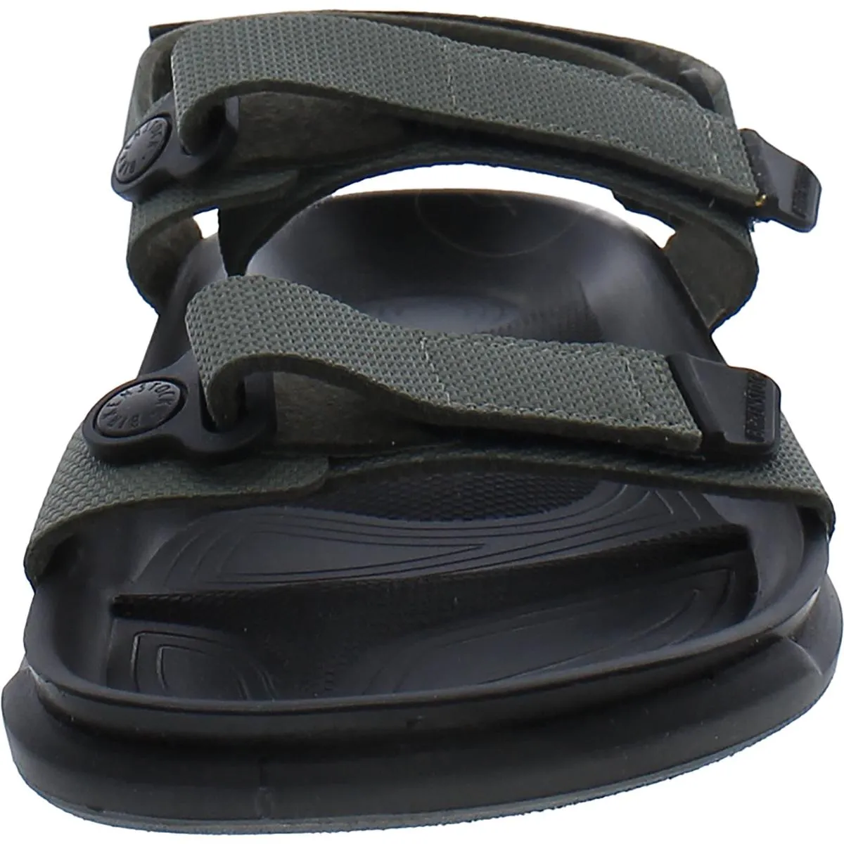 Damen-Sandalen mit verstellbarem Riemchen aus Kunstleder