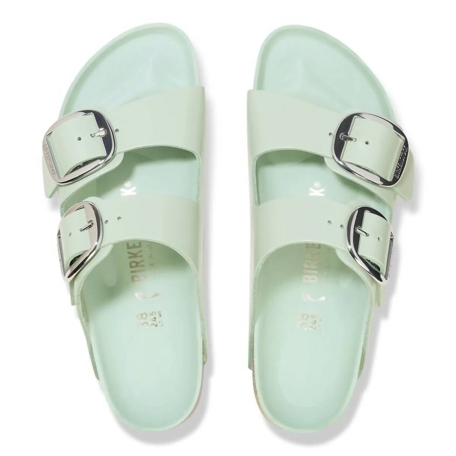 Arizona Big Buckle High Shine Sandalen für Damen in High Shine Surf Grün