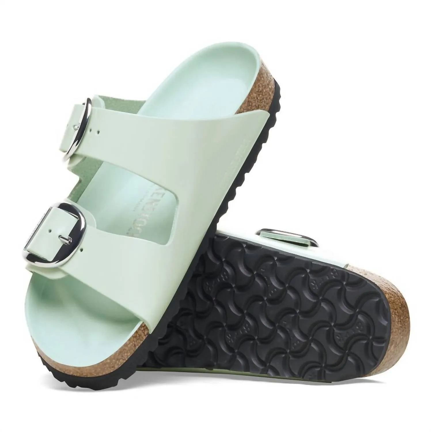 Arizona Big Buckle High Shine Sandalen für Damen in High Shine Surf Grün