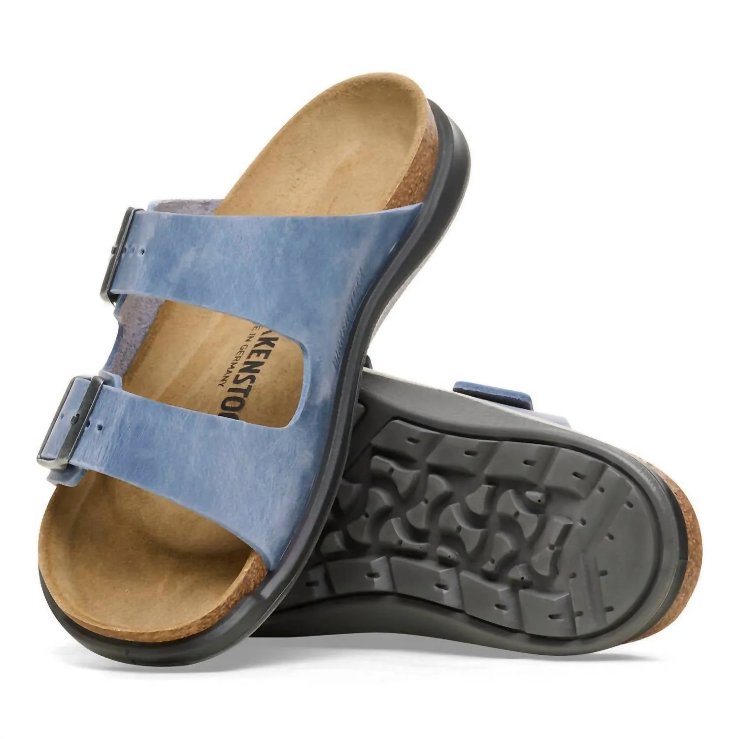Arizona Crosstown Sandalen aus geöltem Leder für Damen in Elemental Blue