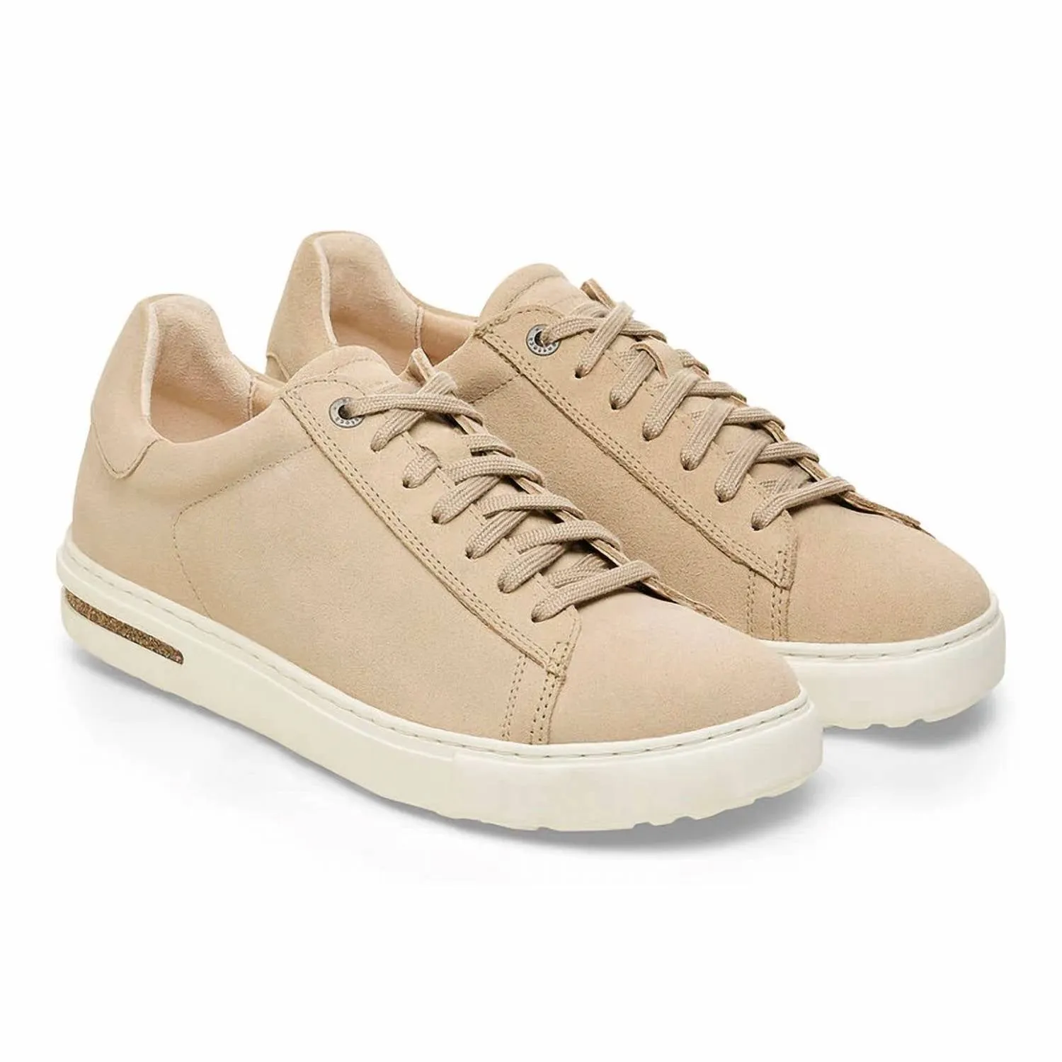 Damen Bend Low Sneaker aus Wildleder in Sandburg/Weiß