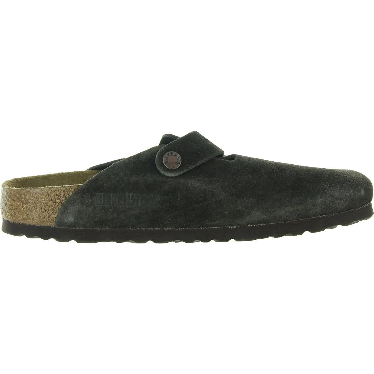 Damen-Schnallen-Leder-Clogs