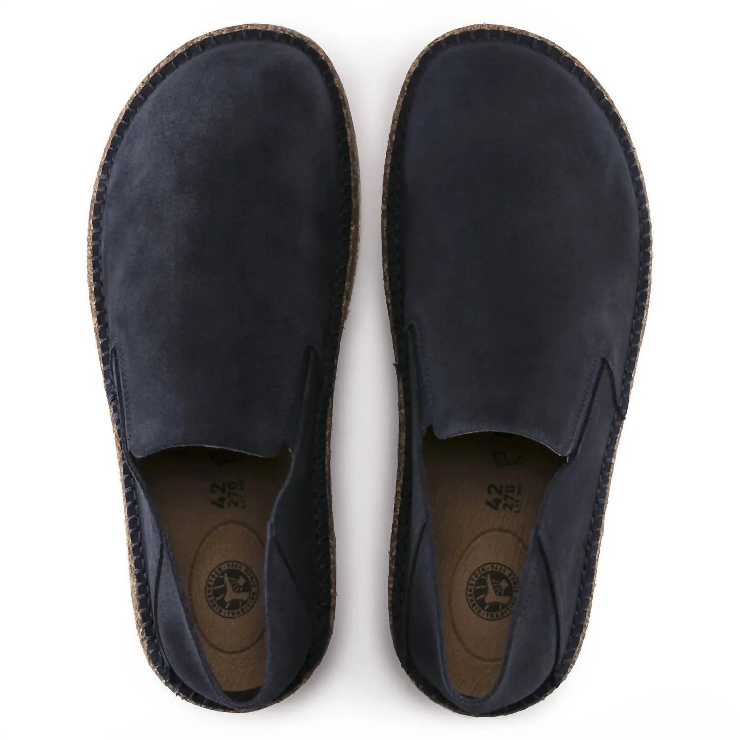 Damen Callan Wildleder-Slip-On - Schmale Weite in Marineblau