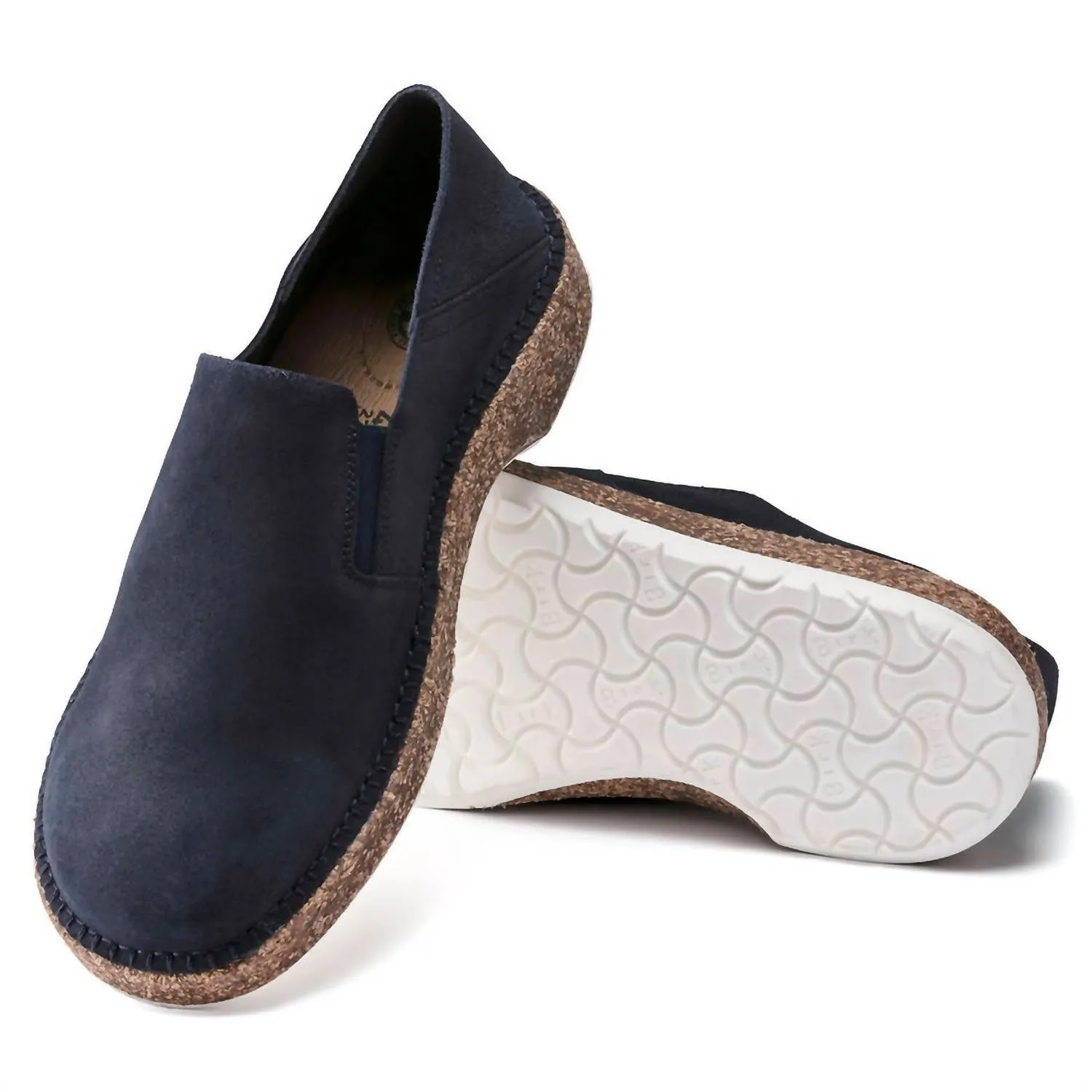 Damen Callan Wildleder-Slip-On - Schmale Weite in Marineblau