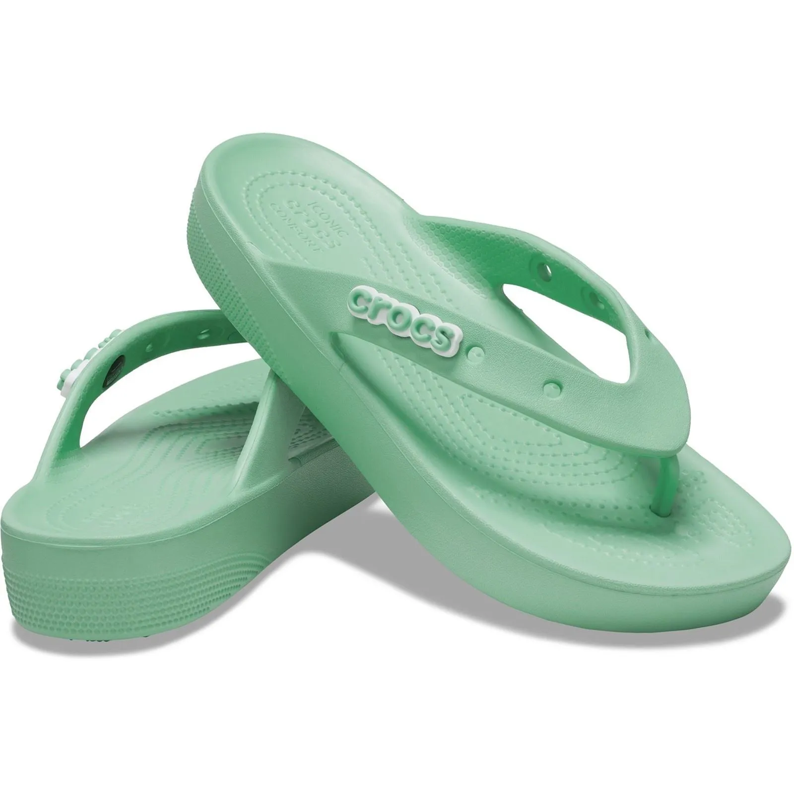 Frauen Crocs 207714 Classic Platform Flip Flops