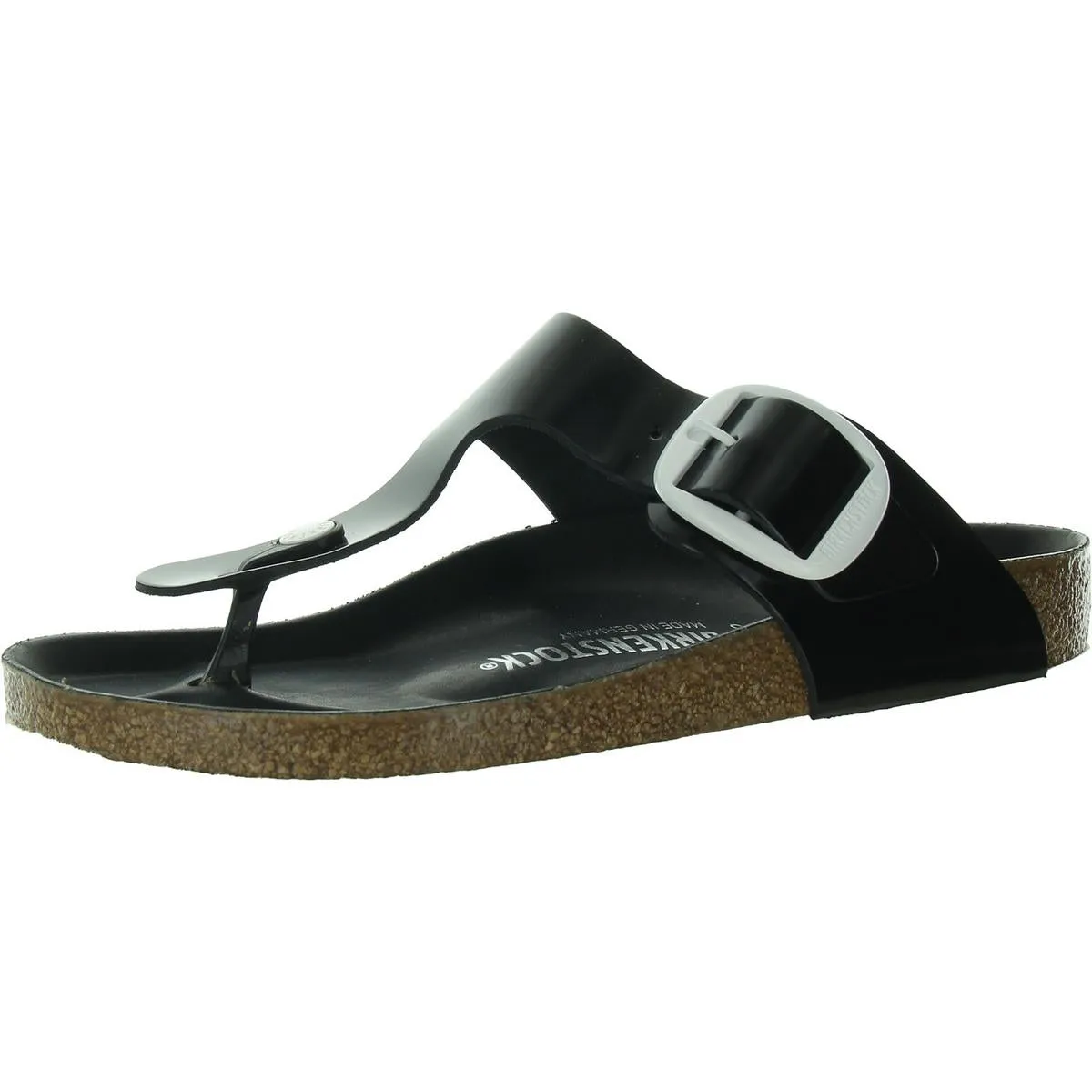 Damen-Sandalen mit Kunstleder-Fußbett und Zehensteg