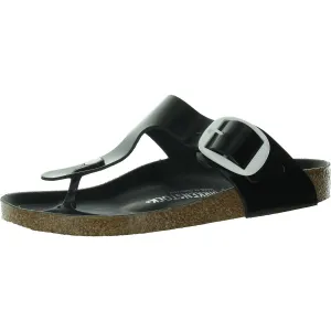 Damen-Sandalen mit Kunstleder-Fußbett und Zehensteg