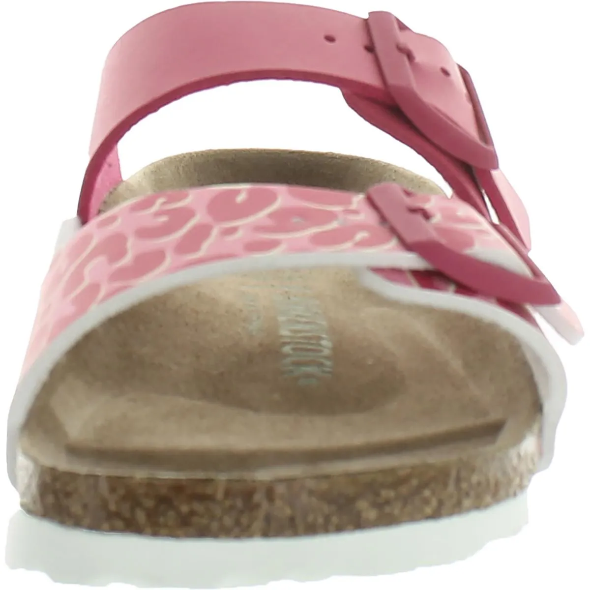 Damen Kunstleder-Slide-Sandalen