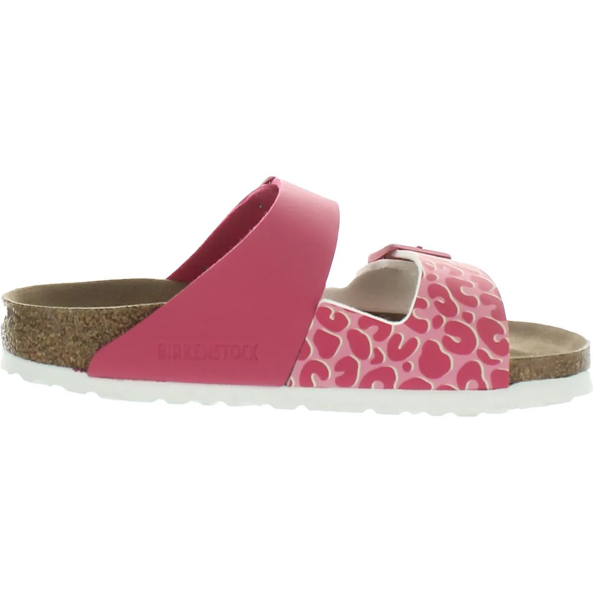 Damen Kunstleder-Slide-Sandalen