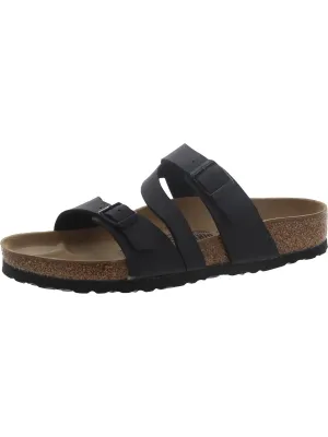 Damen Kunstleder Schlupf-Sandalen