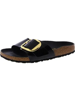 Damen Kunstleder Schlupf-Sandalen